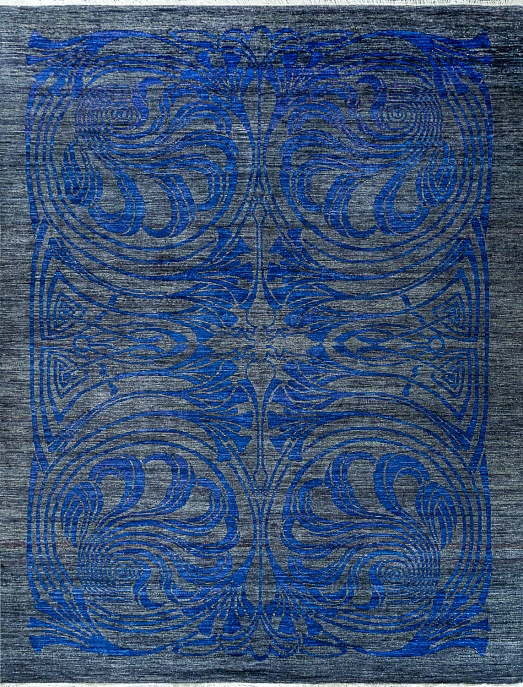 Пакистанский ковер из шерсти «LIBERTY A/B 10/10» 938-CHR-BLU