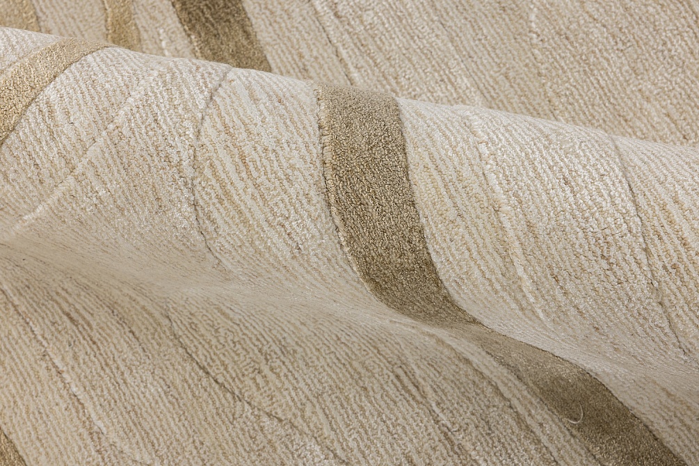 Индийский ковер из арт-шёлка и шерсти «EVEREST» 2023205-BEIGE