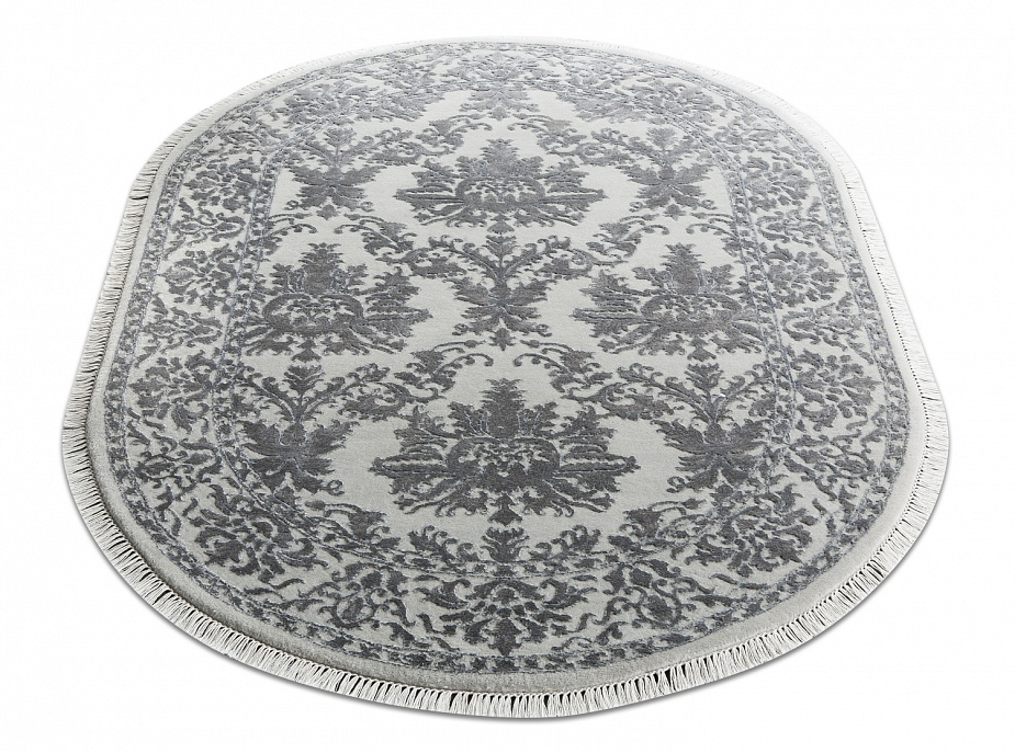 Индийский ковер из шерсти и арт-шёлка «KING OF AGRA» RO154-LBLU-LBLU(Oval) 2