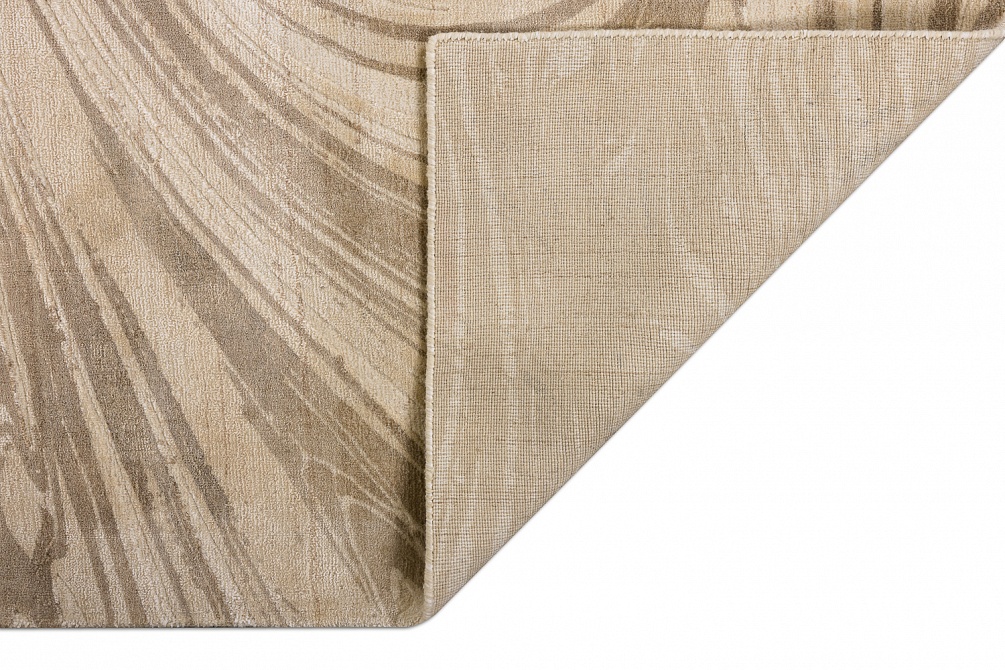 Индийский ковер из арт-шёлка и шерсти «EVEREST» 2023309-TAN