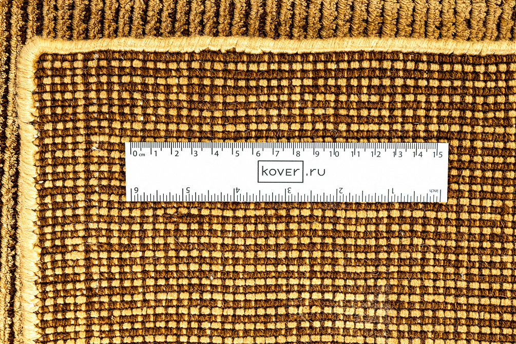 Индийский ковёр из арт-шёлка и шерсти «MURUGAN» PLAIN-ANT-GLD-DC01/F033