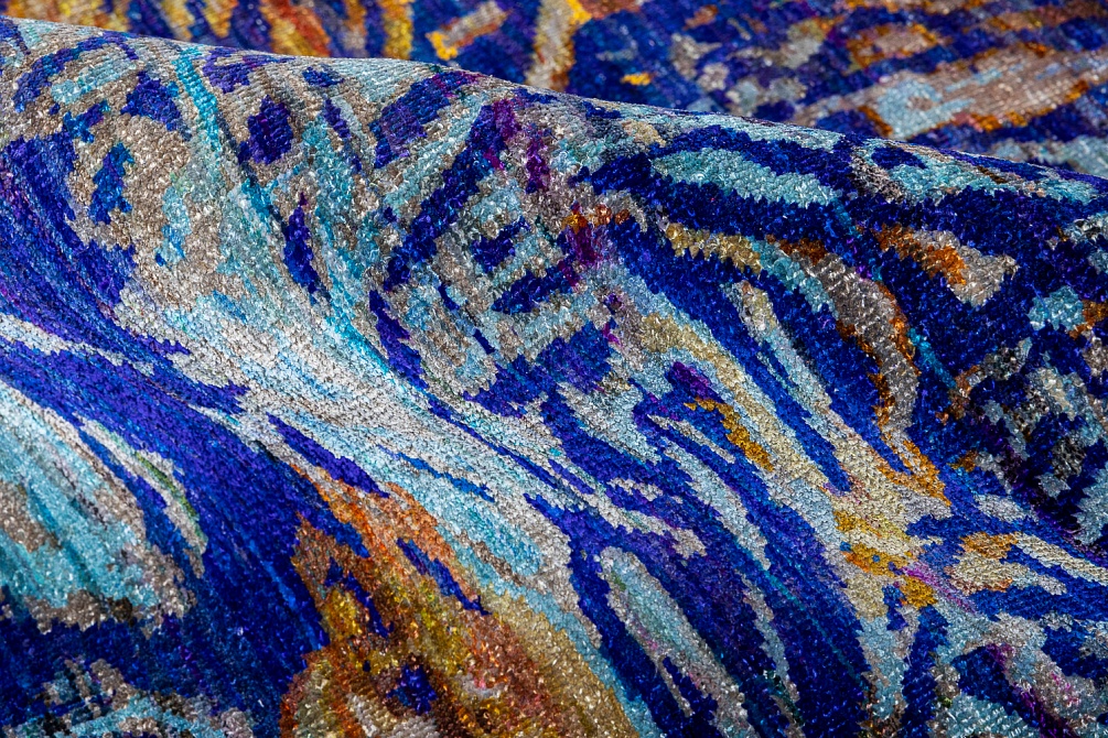 Индийский ковер из шёлка «EBRU SILK» EBR-31