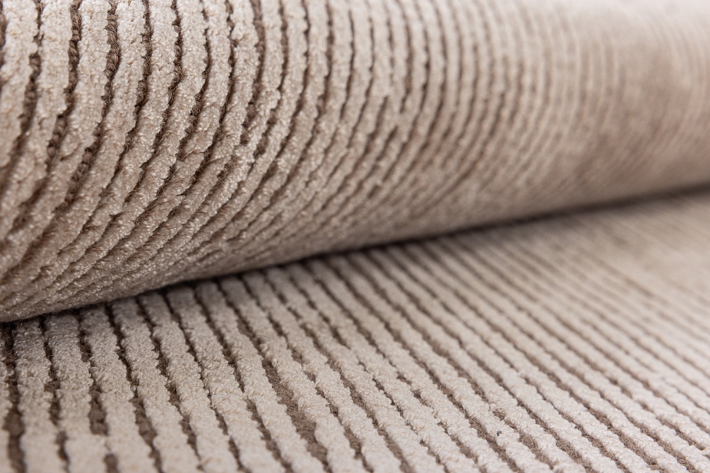 Индийский ковер из шерсти и арт-шёлка «MURUGAN» PLAIN-TAUPE-AG06/A036 5