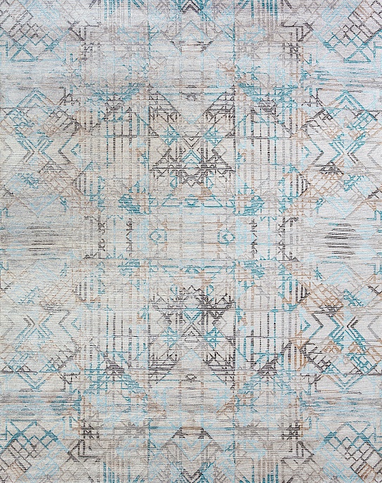 Непальский ковер из шерсти и шёлка «REVERS» C3282-G901