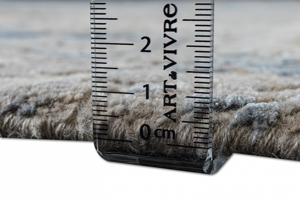 Индийский ковер из шерсти и бамбукового шёлка «UVENUTI» LRB1545-C.GREY-B.MIRAGE