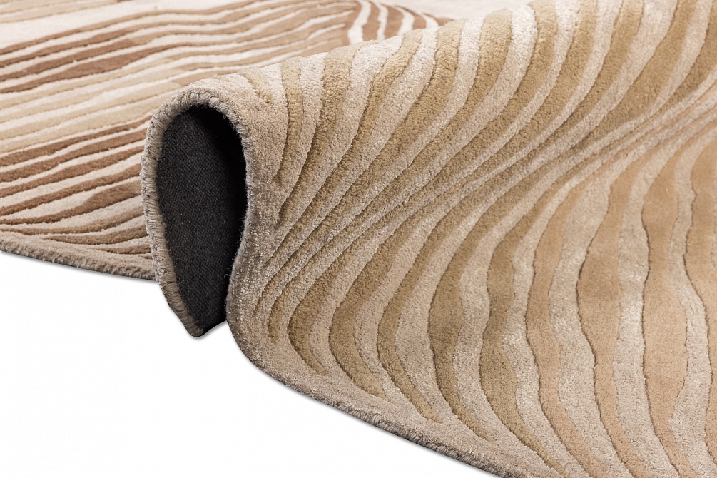 Индийский ковер из шерсти, хлопка и арт-шёлка «LUCIO» TOP262-A.WHITE-T.BROWN 9