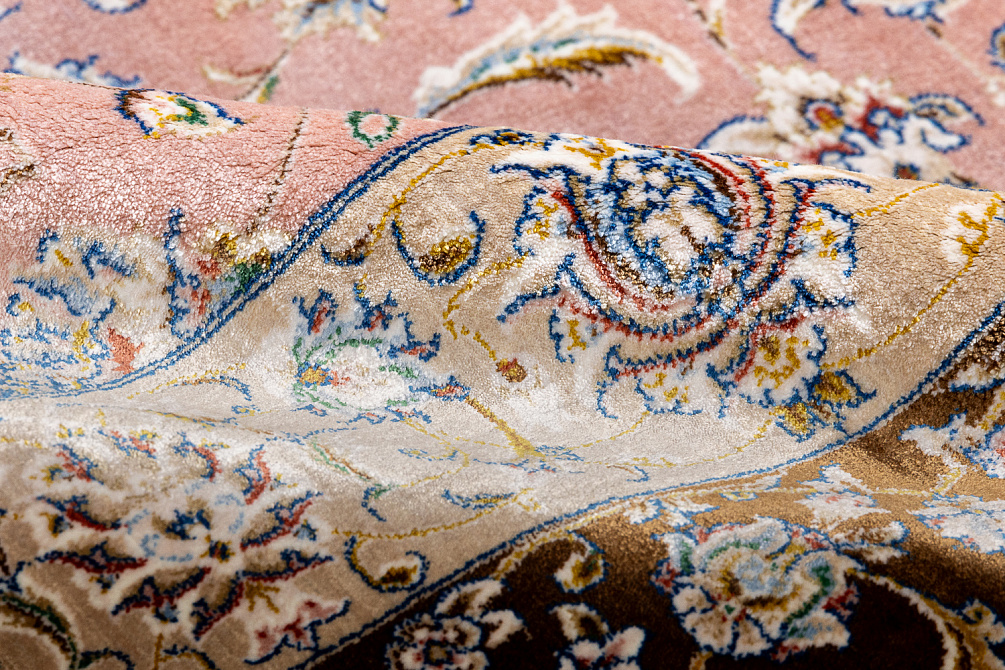 Иранский ковер из шёлка и модала «MASTERPIECE QUM» 011-23-1510-ROSE Katrin