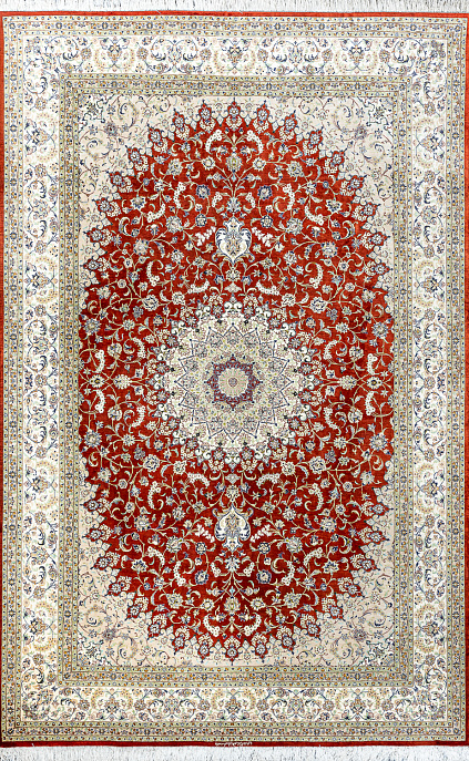 Иранский ковер из шёлка «QUM MM IR» 14-103-IR