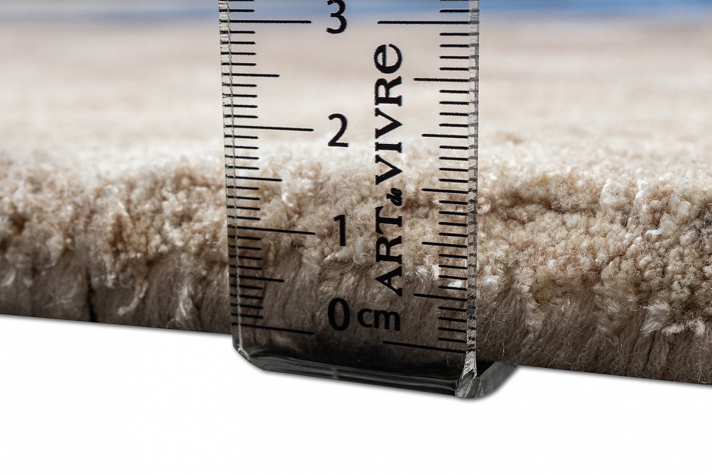 Индийский ковер из эвкалиптового шёлка «VELVET MIRAGE» DEGRADEE SAPPHIRE(Round) 7