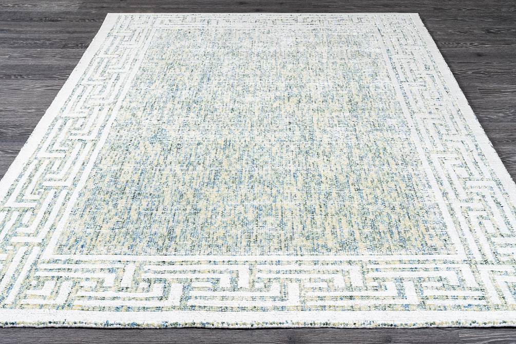 Индийский ковёр из шерсти и арт-шёлка «KONARK» 2021078-LEMON GRASS