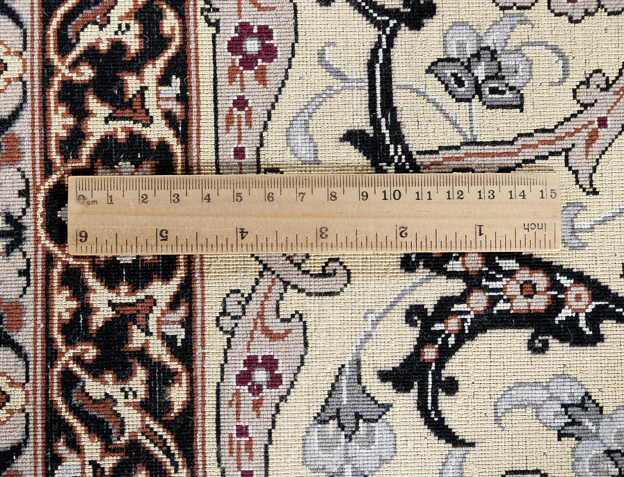 Иранский ковёр из шерсти и шёлка «ISFAHAN IR» 14-304-IR