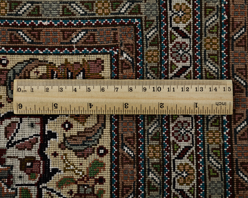 Иранский ковёр из шерсти и шёлка «TABRIZ MAHI» 828-473-IR