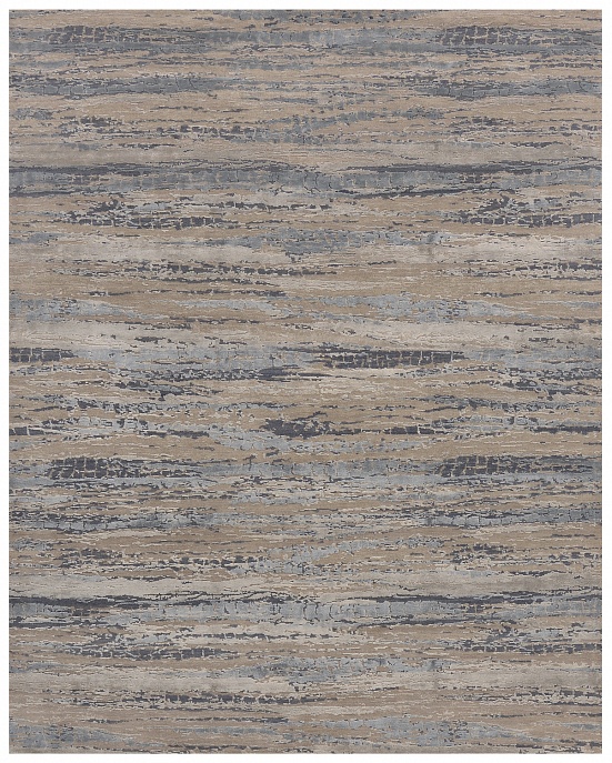 Индийский ковер из шерсти и арт-шёлка «CHAOS THEORY» ESK433-SGRY-CHI