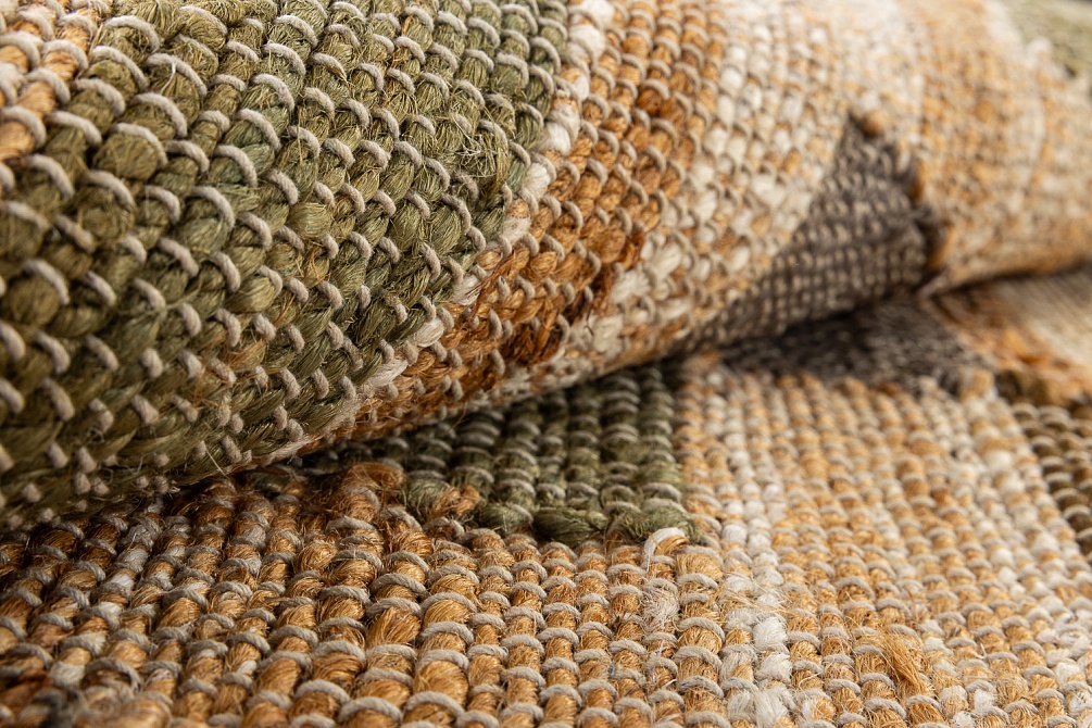 Индийский ковер из джута «JUTE» 1563-LT.BRN-N.WHITE-G.RUST