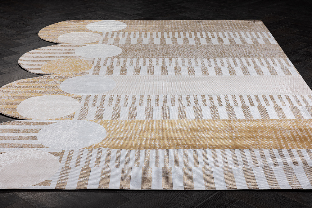 Турецкий ковёр из бамбукового шёлка и акрила «WALDORF ASTORIA» 2064A-D.BRN-BONE