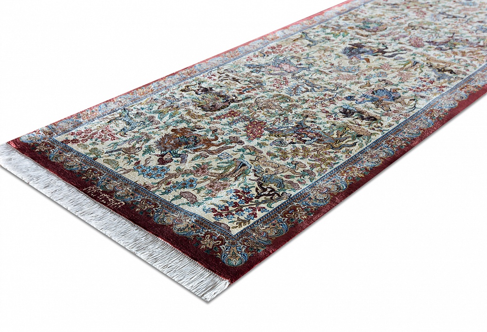 Иранский ковер из шёлка «QOM» 11-418-IR