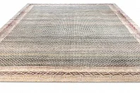 Индийский ковер из шёлка и шерсти «ETHNIC VINTAGE» BJ51-BLK-MIX(369x474) 3