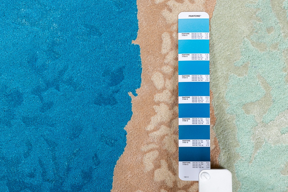 Индийский ковер из шерсти, арт-шёлка и хлопка «Art de Vivre by DETALI» design Irina Popova «ПРО СОН»