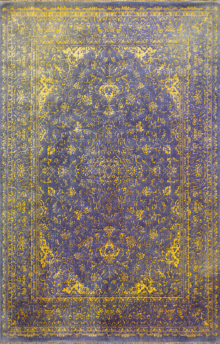 Иранский ковер из шерсти и шёлка «COVENT GARDEN» NAIN-ULTRA MARINE