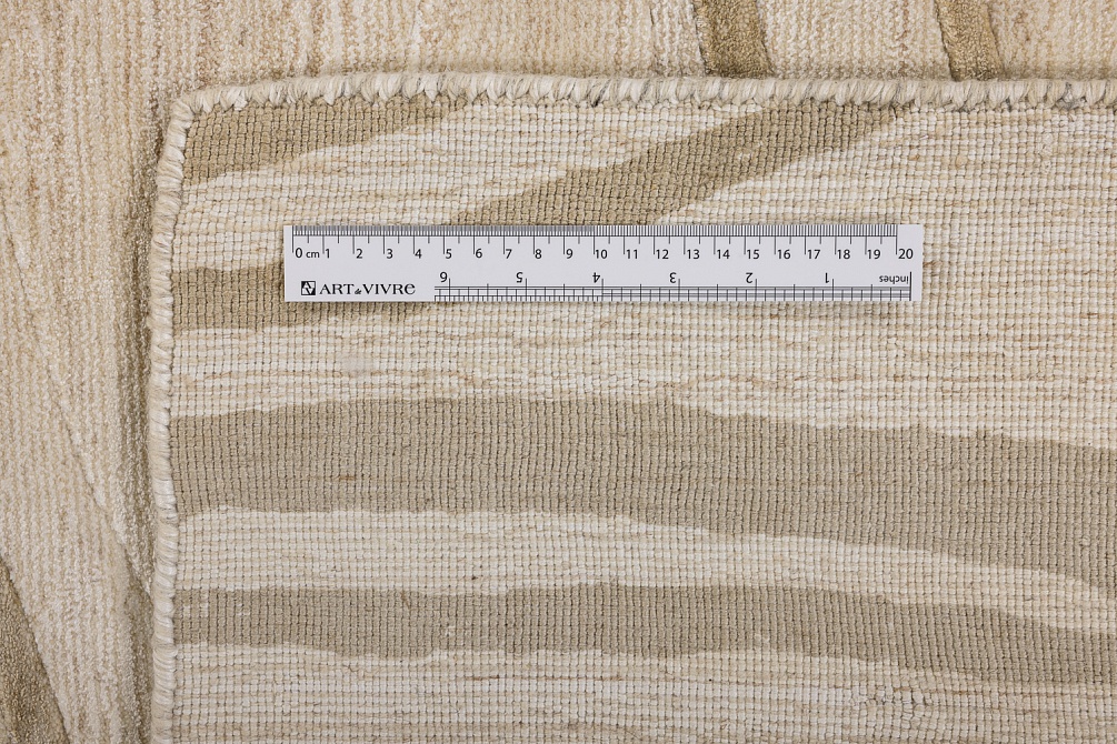 Индийский ковер из арт-шёлка и шерсти «EVEREST» 2023205-BEIGE