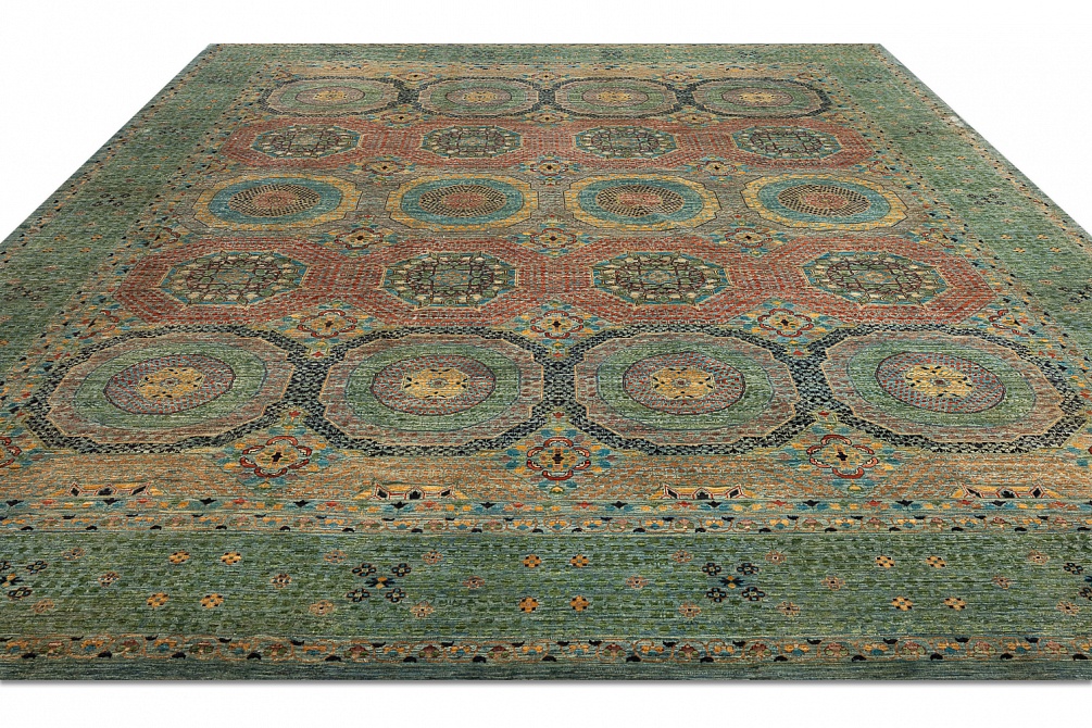 Пакистанский ковер из шерсти «MAMELUK» 233301-GREY-GREY