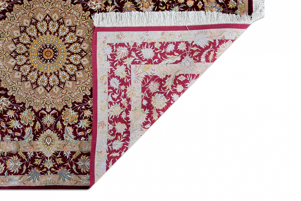 Иранский ковер из шёлка «QOM» 12-398-IR