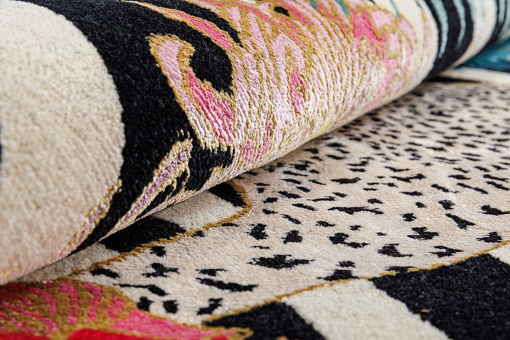 Непальский ковер из шерсти и шёлка «CHINESE ART DECO» CA-4