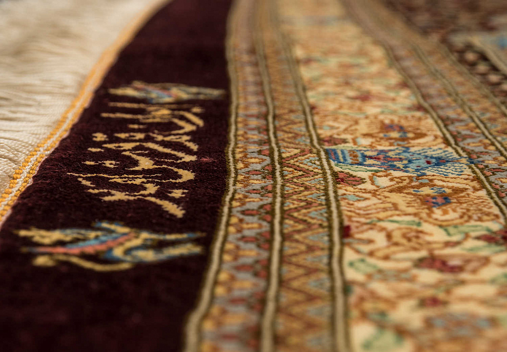 Иранский ковёр из шёлка «QOM» 12-611-IR