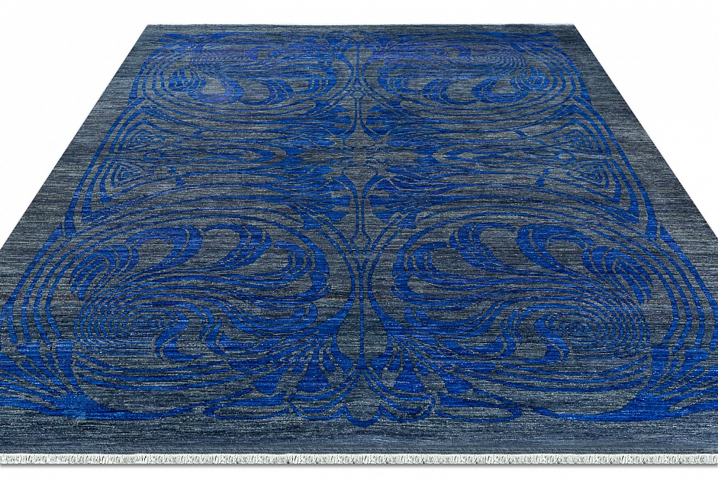 Пакистанский ковер из шерсти «LIBERTY A/B 10/10» 938-CHR-BLU