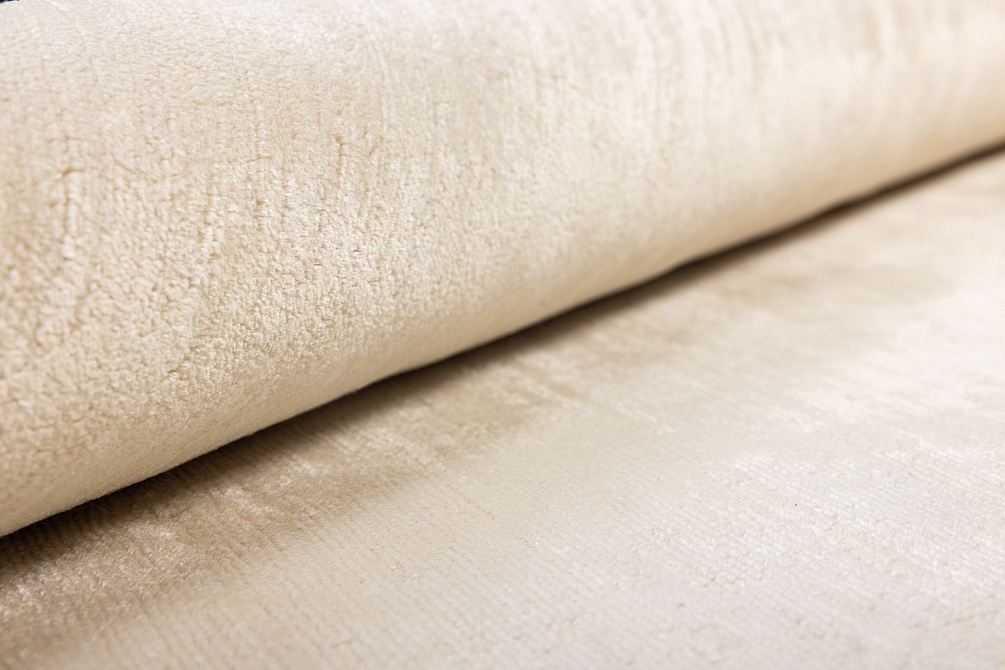 Индийский ковер из шёлка «BLANC DE BLANCS» PLAIN-WHITE