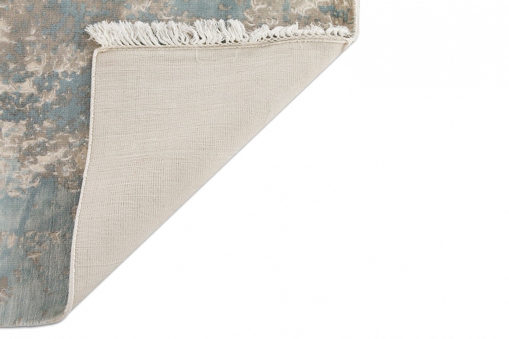 Индийский ковер из арт-шёлка «MIST» 2017011-LBLU