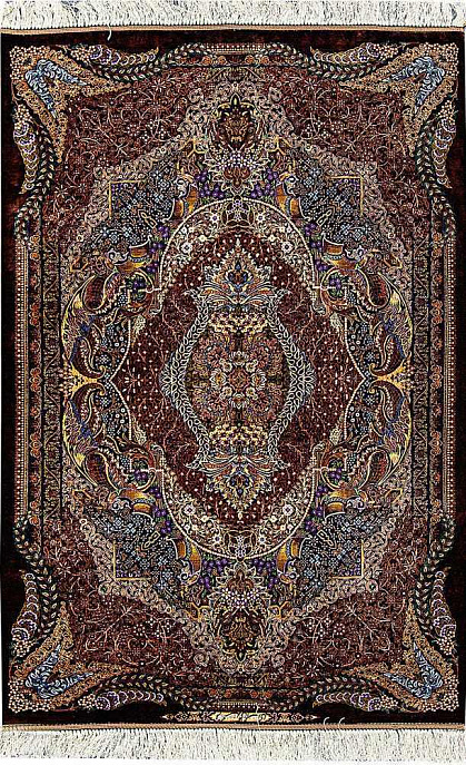 Иранский ковер из шёлка «QOM» 14-269-IR