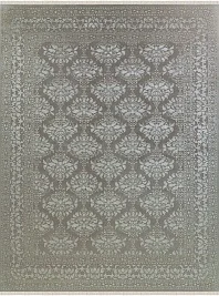 Индийский ковер из шерсти и арт-шёлка «KING OF AGRA» NO9N-GRY-GRY 1