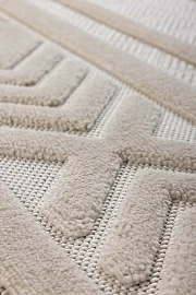 Турецкий ковер из полиэстера и хлопка «ALMOND» A010A-CREAM 5