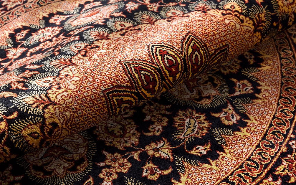 Иранский ковер из шёлка «QOM» 9-777-IR(Round) 3