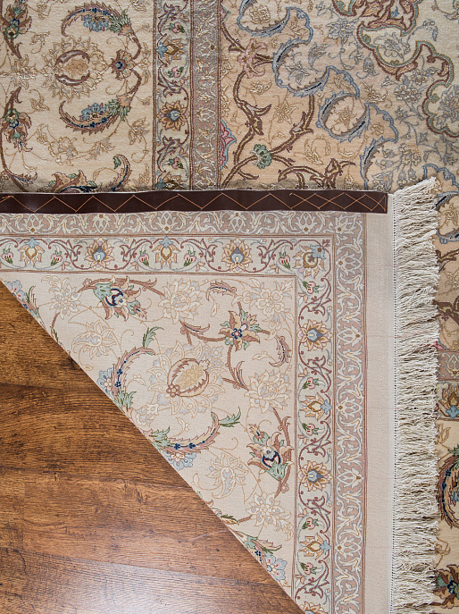 Иранский ковёр из шерсти и шёлка «ISFAHAN IR» 15-27A-ENTESHARI