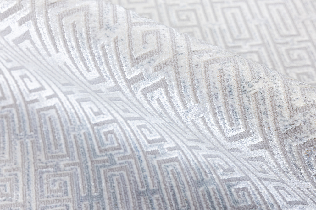 Турецкий ковёр из эвкалиптового шёлка и шёлка «SALVATORE APARTMENT» EH39B-HBGRY-CRE