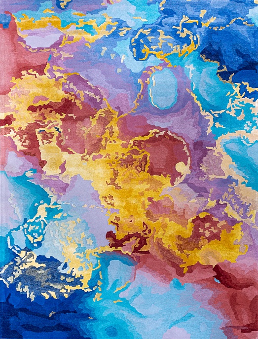 Китайский ковер из шерсти и арт-шёлка «PRISMATIC N» PRS18-MLT