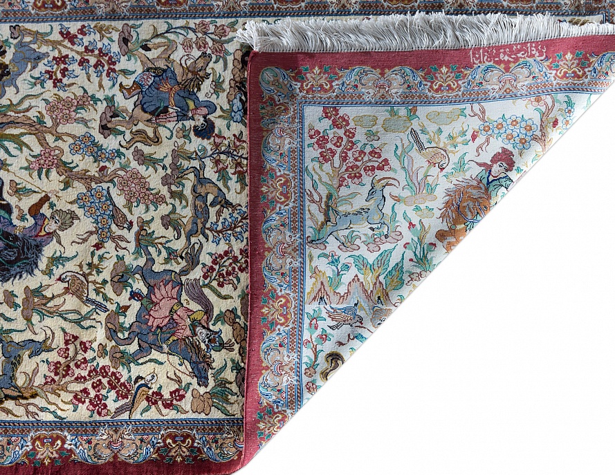 Иранский ковер из шёлка «QOM» 11-418-IR