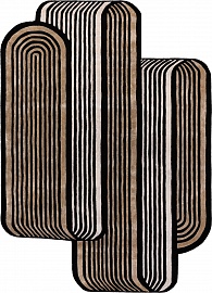 Индийский ковер из шерсти и эвкалиптового шёлка «VELVET MIRAGE» FOLDS SHADING 1