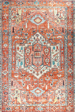 Турецкий ковёр из хлопка, полиэстера и вискозы