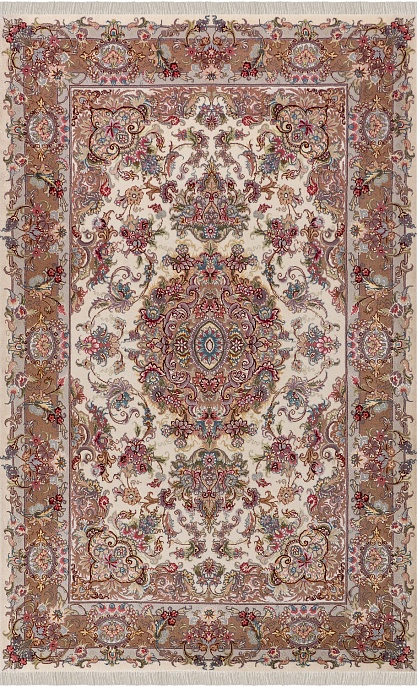 Иранский ковер из шерсти и шёлка «TABRIZ 40» 15-35A/S-KHATIBI  1