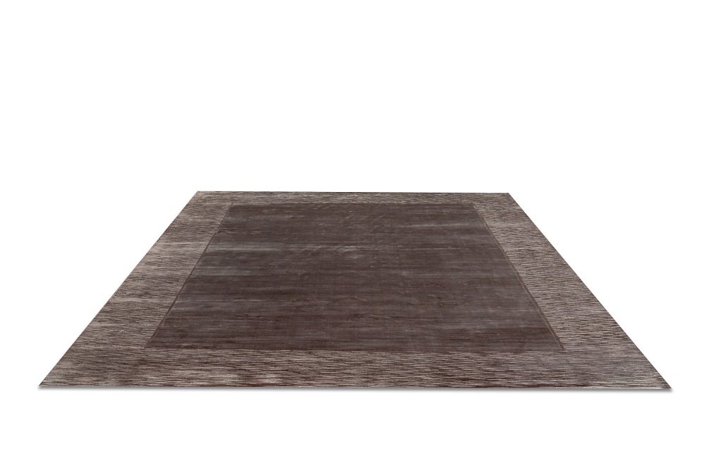 Индийский ковер из арт-шёлка «EDINBURG» BORDER-TAUPE 2
