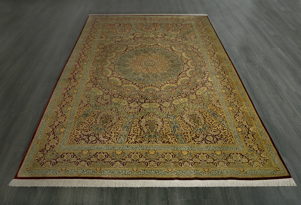 Иранский ковёр из шёлка «GHOUM-SEIDE» 801-3686-IR