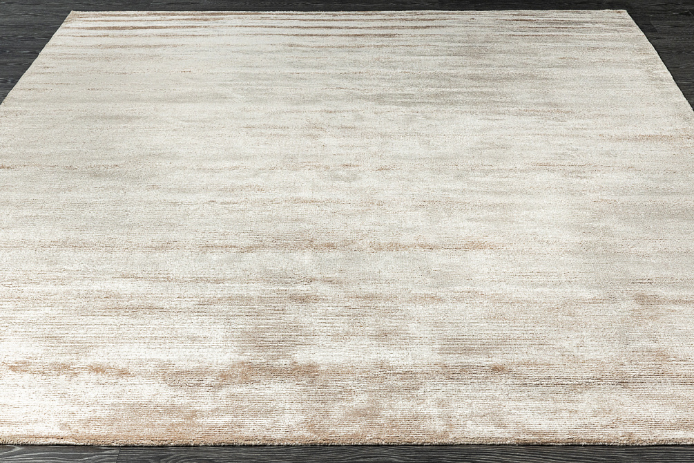 Индийский ковер из шерсти и арт-шёлка «MURUGAN HIGH PILE» PLAIN-BEIGE