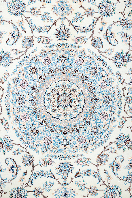 Иранский ковёр из шерсти и шёлка «NAIN 6LA» 21-009