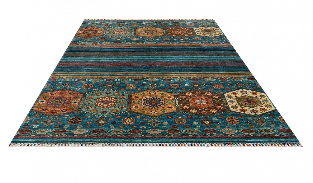 Пакистанский ковер из шерсти «SHAWL KANDI» MULTY-MULTY(168x237)