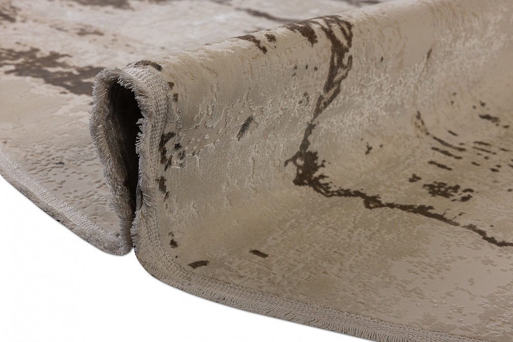 Турецкий ковер из эвкалиптового шёлка и акрила «CHERUTTI» 1935-BGE(Round) 8