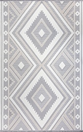 Турецкий ковер из полиэстера и хлопка «ALMOND» A005E-D.GREY-CREAM 1