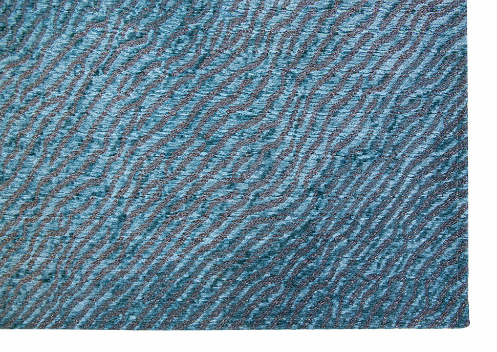 Бельгийский ковёр из хлопка «WAVES» 9132-BLUE NILE